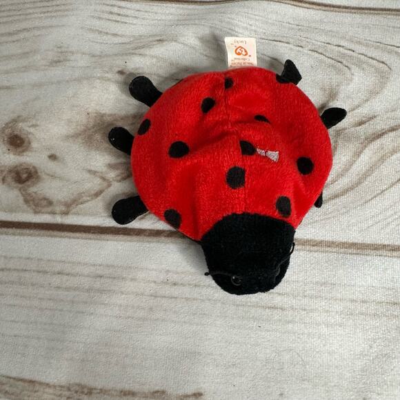 TY Beanie Baby Lucky Ladybug Plush - 1993 - 5" Long - Picture 2 of 4